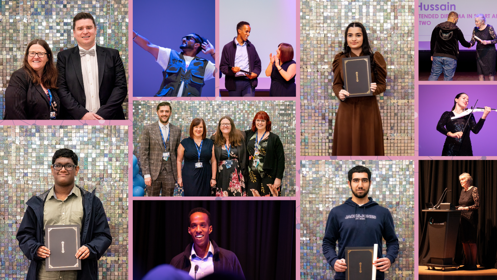 A collage of photos from 2023's Student of the Year Awards.