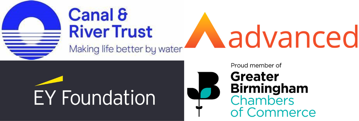 Employer Logos Canal River Trust Making Life Better By Water Advanced EY Foundation Proud Member of Greater Birmingham Chambers of Commerce